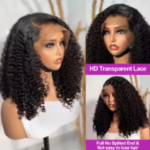 Brazilian  Glueless Curly Wig Deep Water Wave 13x4 Hd Lace Frontal Human Hair