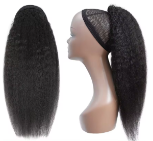 Synthetic Drawstring Ponytail Hair Extension Kinky Curly