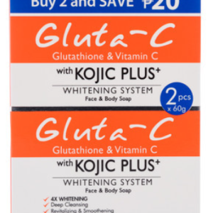 Gluta-C Face and Body Soap with Kojic Plus+ Whitening System