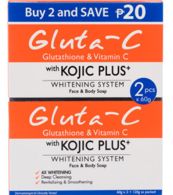 Gluta-C Face and Body Soap with Kojic Plus+ Whitening System
